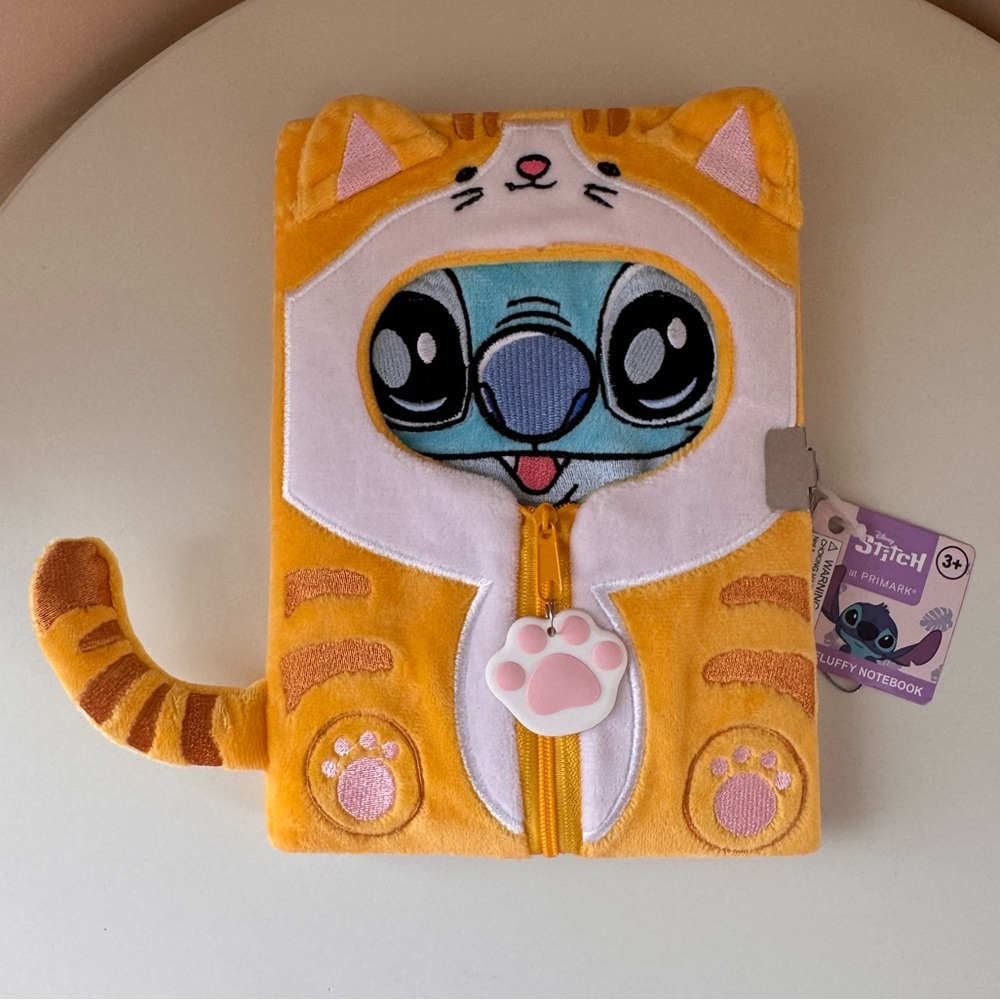 Disney Stitch dressed as a Cat Fluffy Notebook